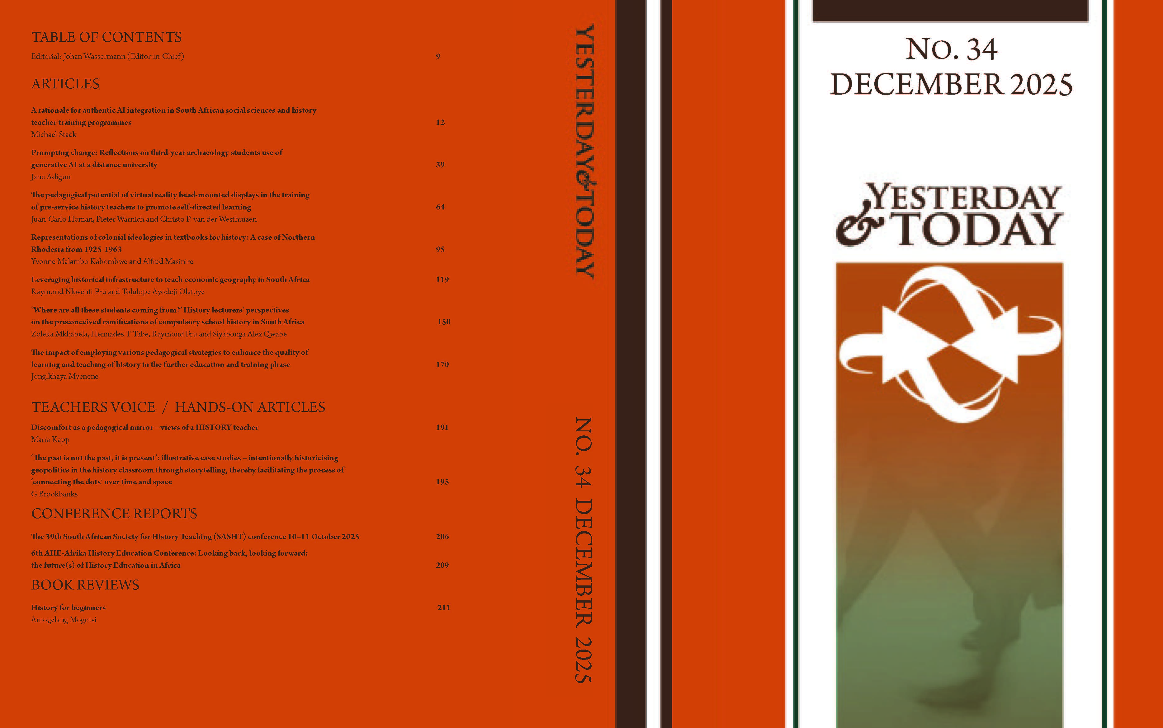 					View Vol. 34 (2025): Yesterday and Today
				