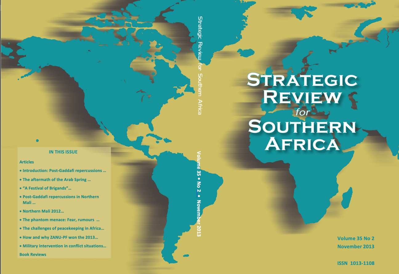 					View Vol. 35 No. 2 (2013): Strategic Review for Southern Africa
				