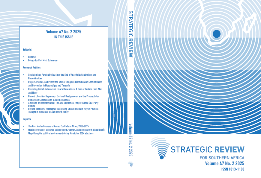 					View Vol. 47 No. 2 (2025): Strategic Review for Southern Africa
				